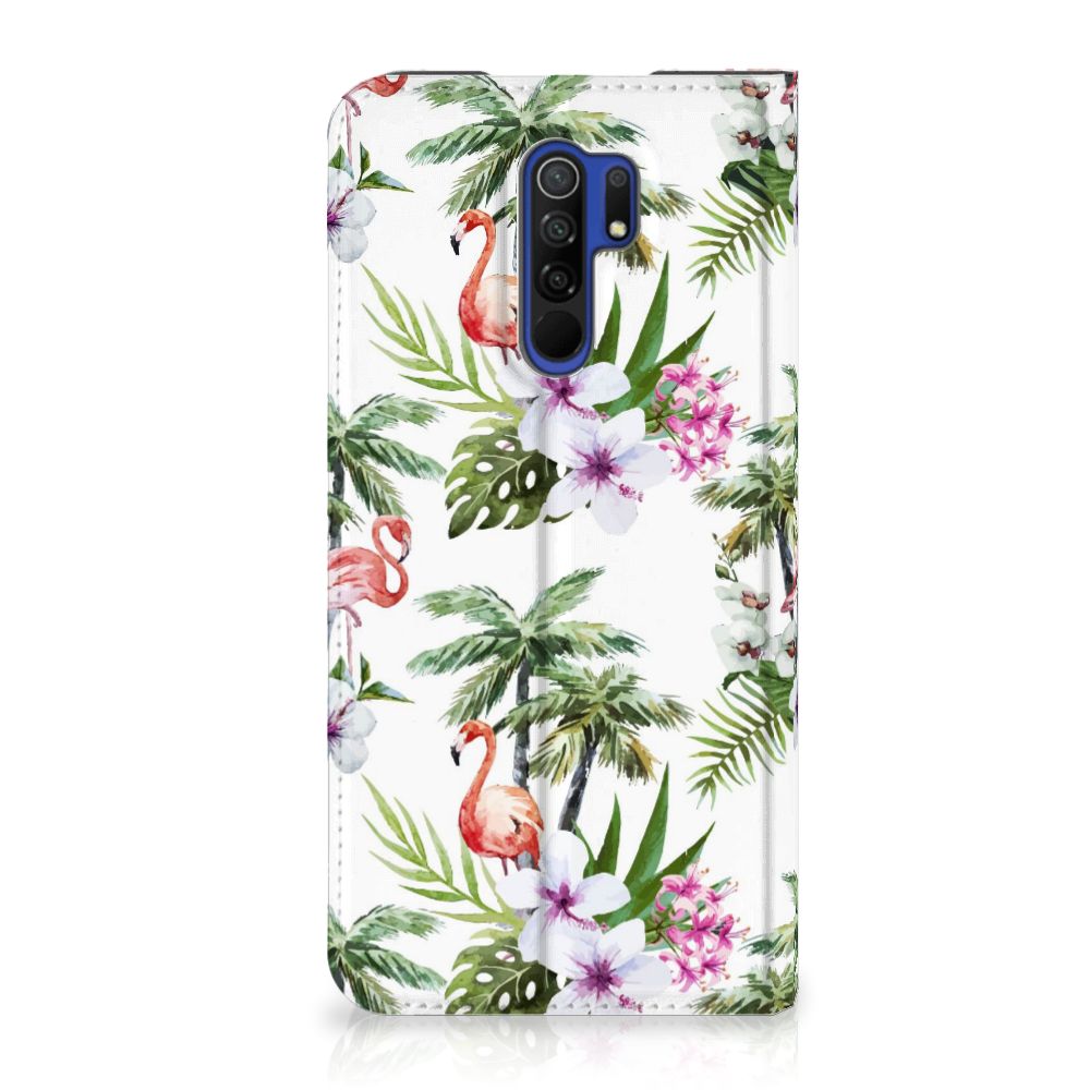 Xiaomi Redmi 9 Hoesje maken Flamingo Palms - B2C Telecom