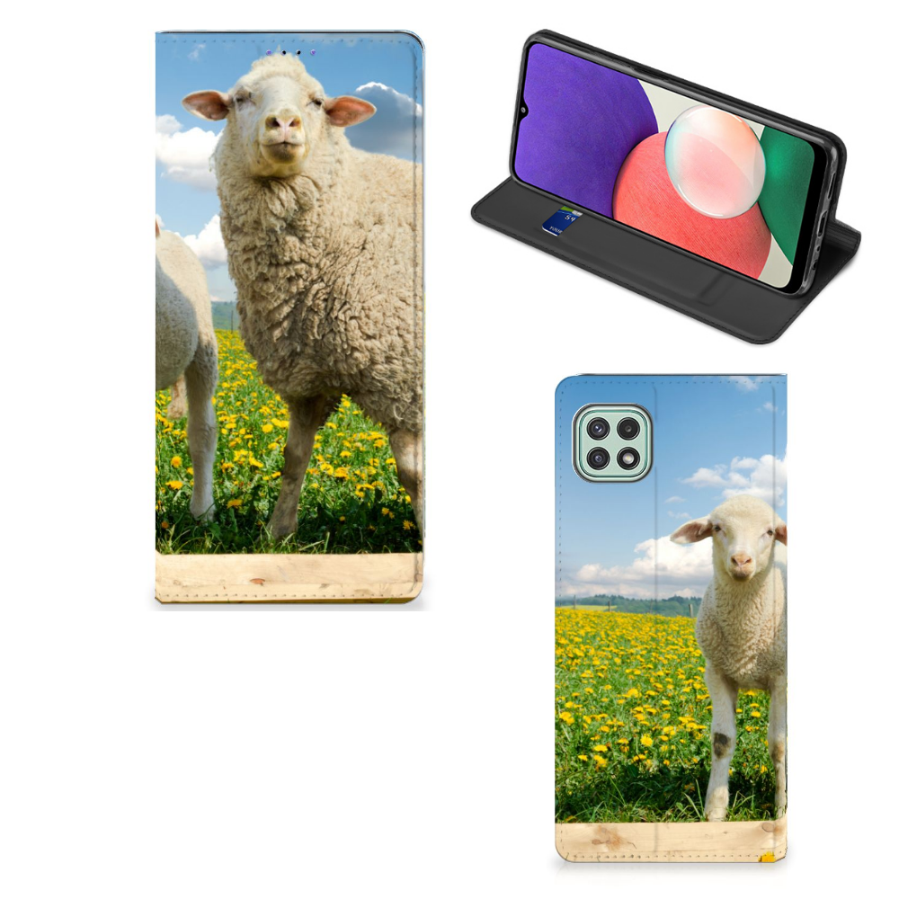 Samsung Galaxy A22 5G Hoesje maken Schaap en Lammetje - B2C Telecom