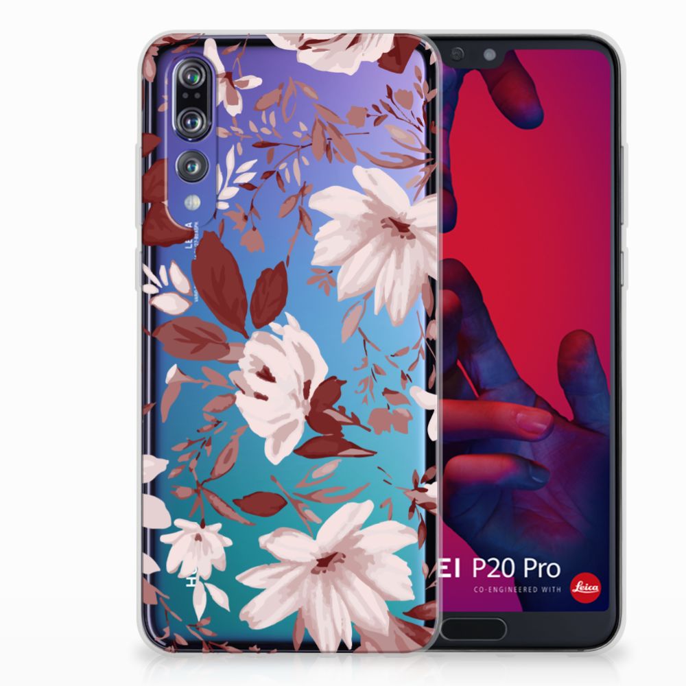 Hoesje maken Huawei P20 Pro Watercolor Flowers