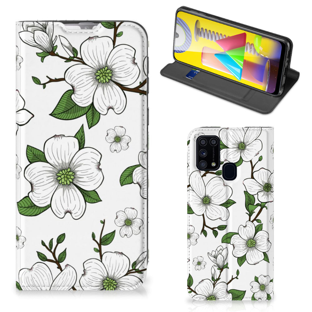 Samsung Galaxy M31 Smart Cover Dogwood Flowers