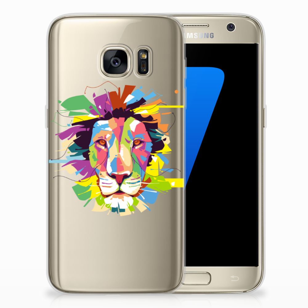 Samsung Galaxy S7 Telefoonhoesje met Naam Lion Color