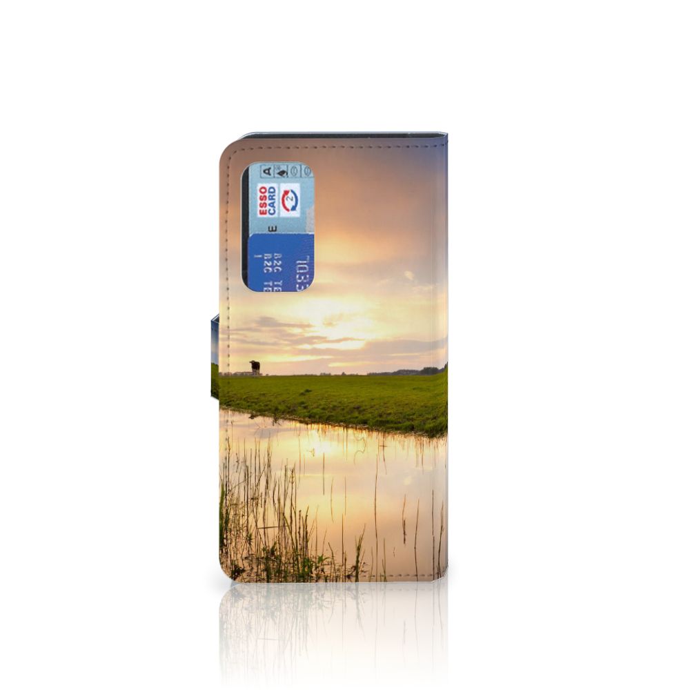 Huawei P40 Telefoonhoesje met Pasjes Koe