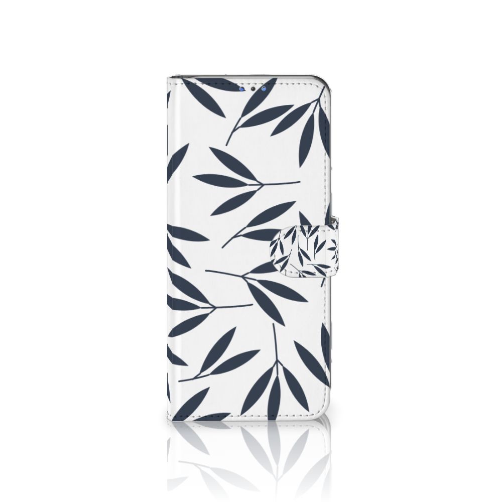 Motorola G8 Power Lite Hoesje Leaves Blue