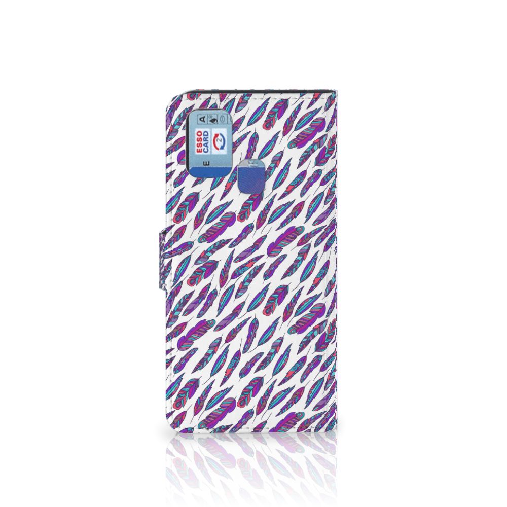 Samsung Galaxy M31 Telefoon Hoesje Feathers Color