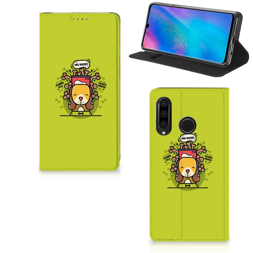 Huawei P30 Lite New Edition Magnet Case Doggy Biscuit