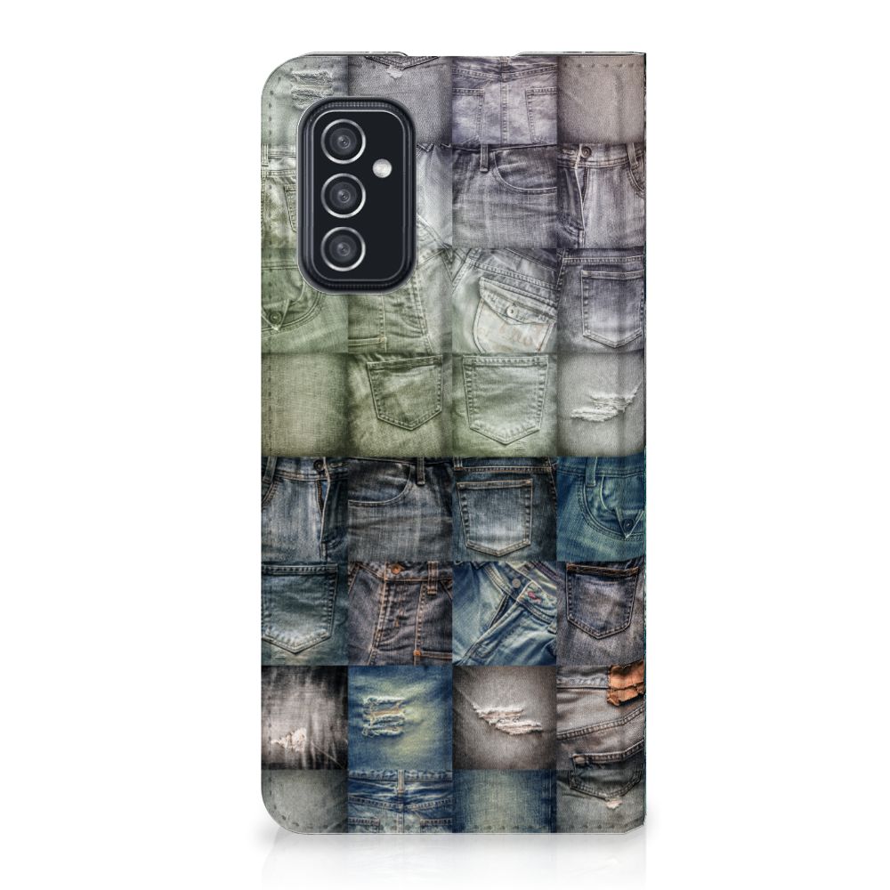 Hippe Standcase Samsung Galaxy M52 Spijkerbroeken - B2C Telecom