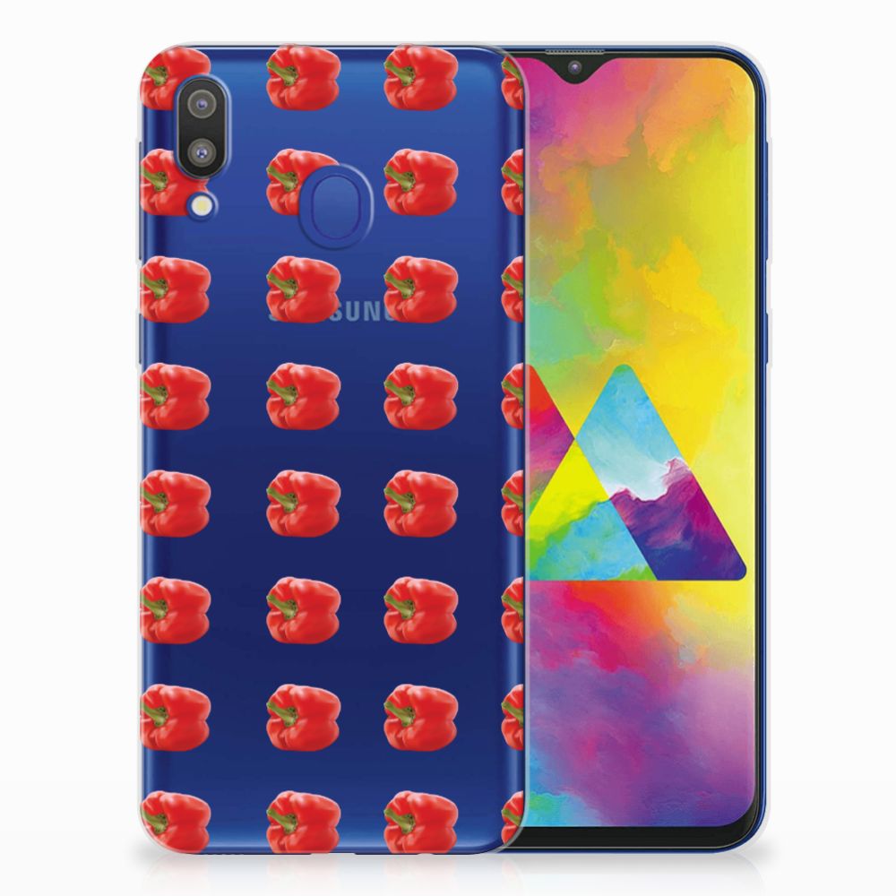 Samsung Galaxy M20 (Power) Siliconen Case Paprika Red