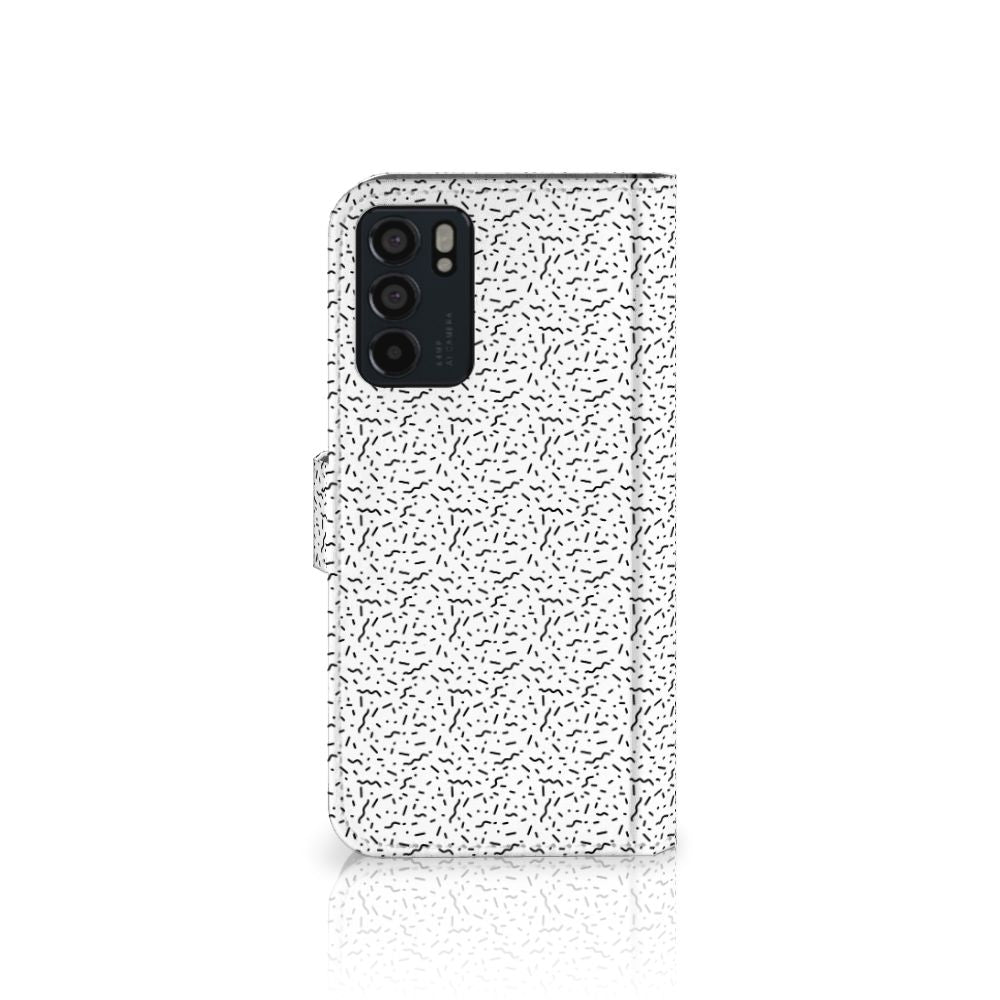 OPPO Reno6 5G Telefoon Hoesje Stripes Dots