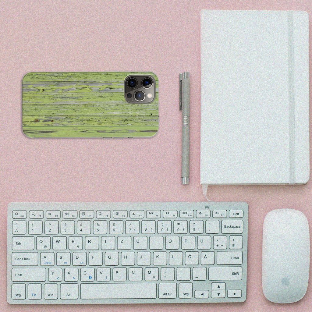 iPhone 12 Pro Max Bumper Hoesje Green Wood B2C Telecom