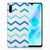 Huawei P30 Lite TPU bumper Zigzag Blauw