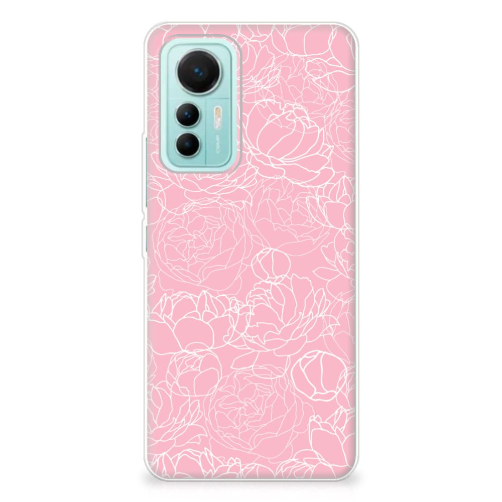 Xiaomi 12 Lite TPU Case White Flowers