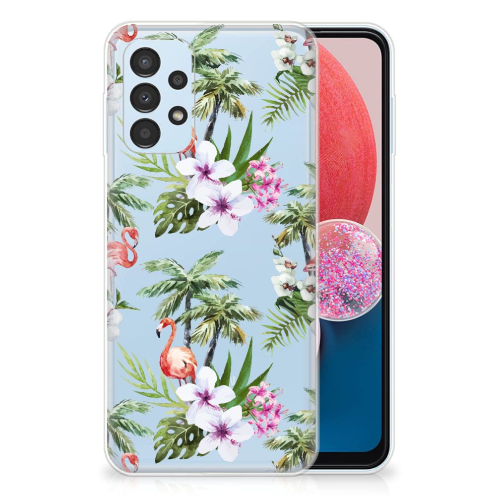Samsung Galaxy A13 4G TPU Hoesje Flamingo Palms B2C Telecom