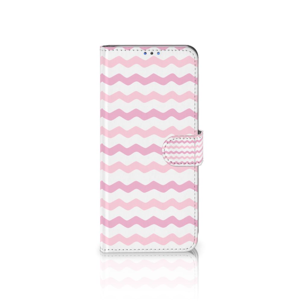 Motorola G8 Power Lite Telefoon Hoesje Waves Roze