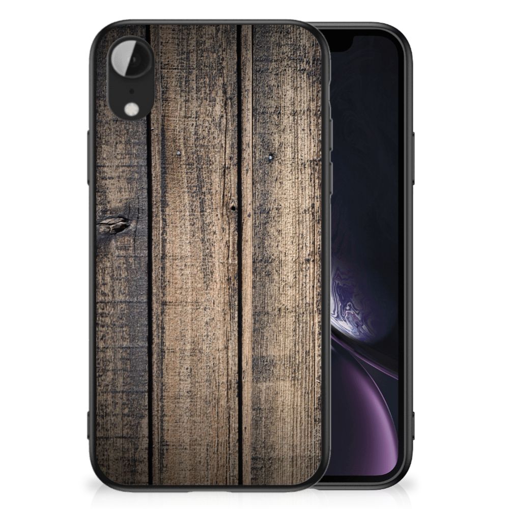 Apple iPhone XR Houten Print Telefoonhoesje Steigerhout