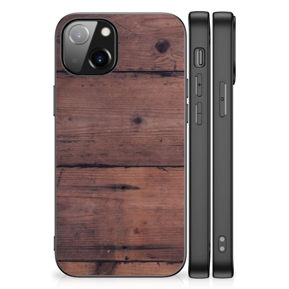 Apple iPhone 13 Houten Print Telefoonhoesje Old Wood B2C Telecom