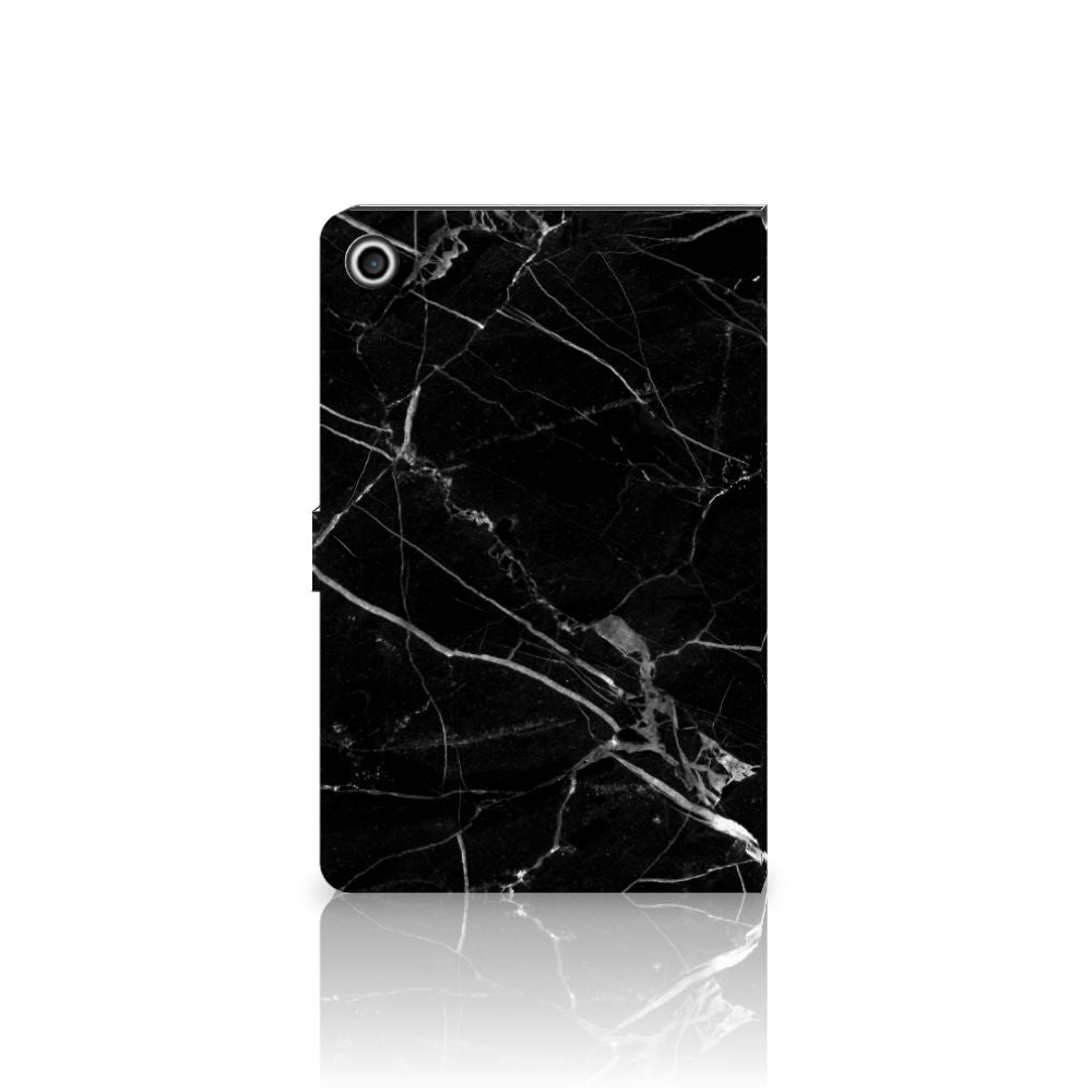 Lenovo Tab M10 Plus 3rd Gen 10.6 inch Leuk Tablet hoesje  Marmer Zwart - Origineel Cadeau Vader