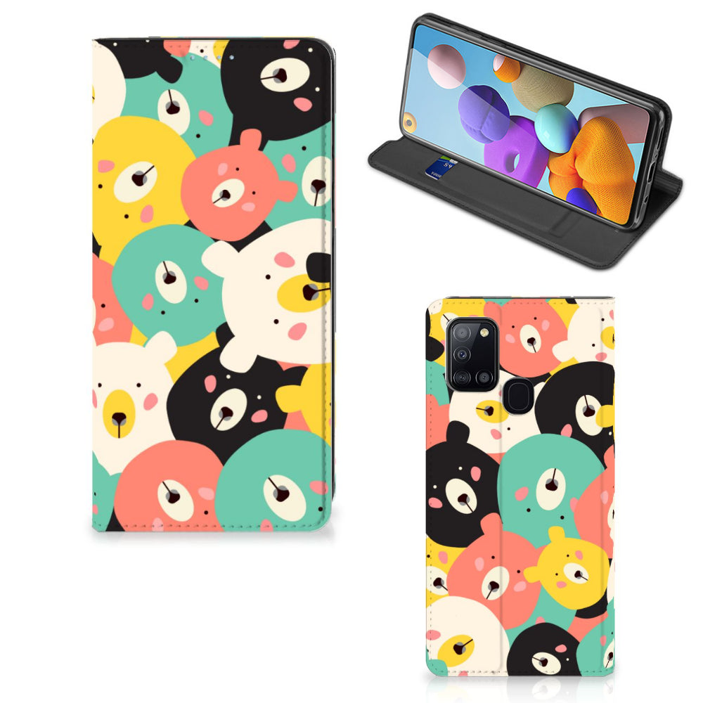 Samsung Galaxy A21s Magnet Case Bears