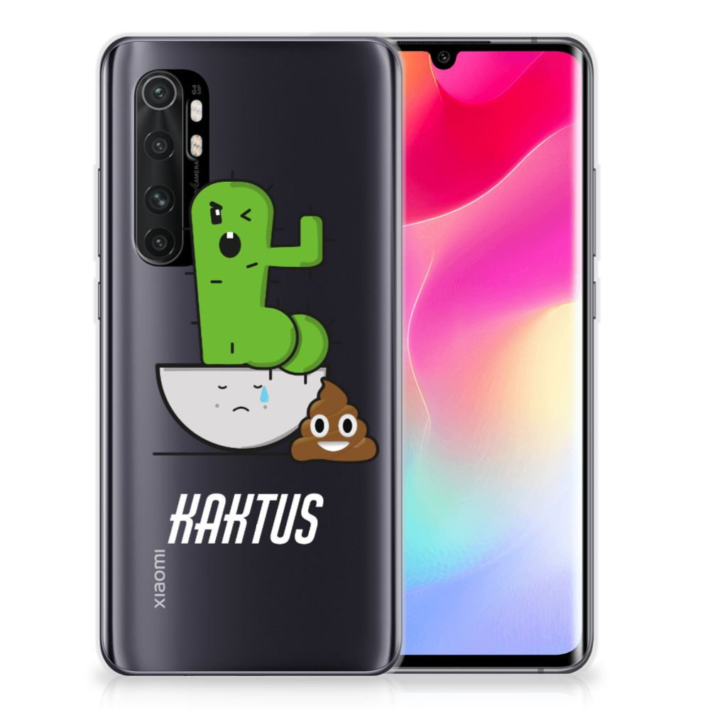 Xiaomi Mi Note 10 Lite Telefoonhoesje met Naam Cactus Poo