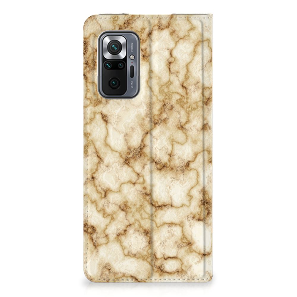 Xiaomi Redmi Note 10 Pro Standcase Marmer Goud - B2C Telecom
