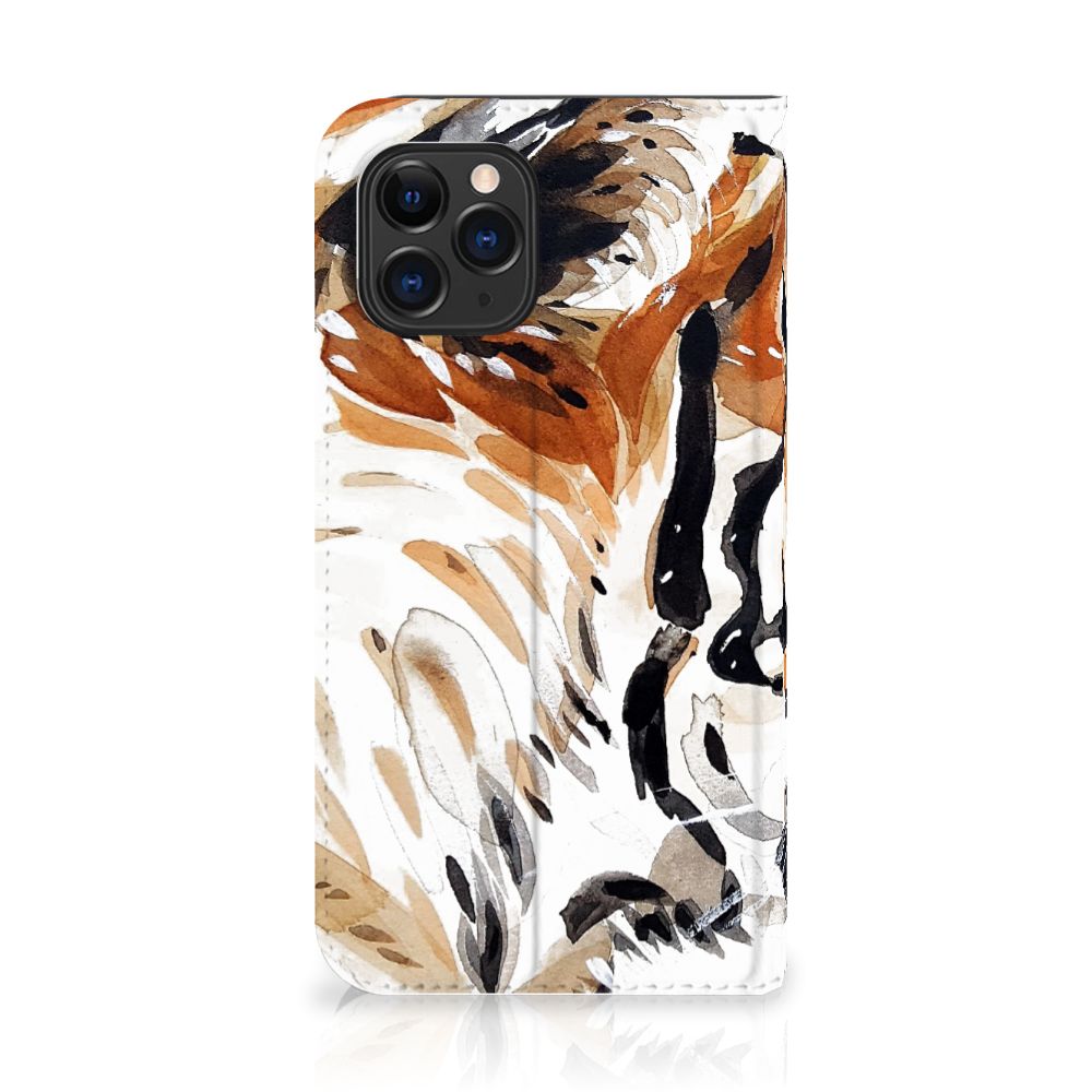 Bookcase Apple iPhone 11 Pro Watercolor Tiger