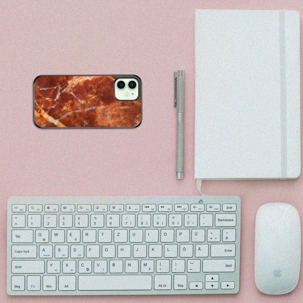 iPhone 12 Mini Gripcase Marmer Bruin B2C Telecom