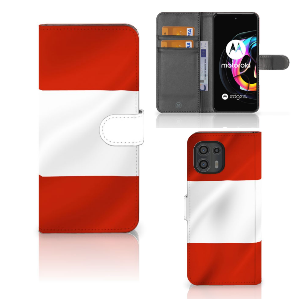 Motorola Edge 20 Lite Bookstyle Case Oostenrijk