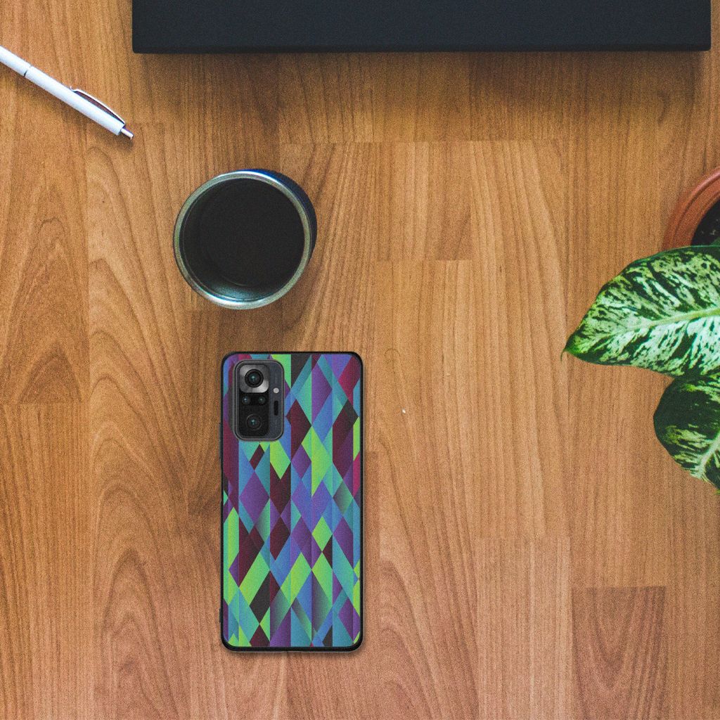 Xiaomi Redmi Note 10 Pro Backcover Abstract Green Blue B2C Telecom