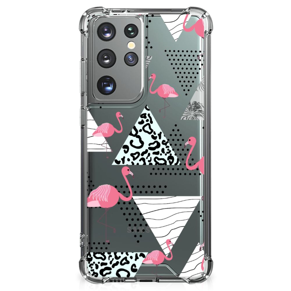 Samsung Galaxy S21 Ultra Case Anti-shock Flamingo Triangle B2C Telecom