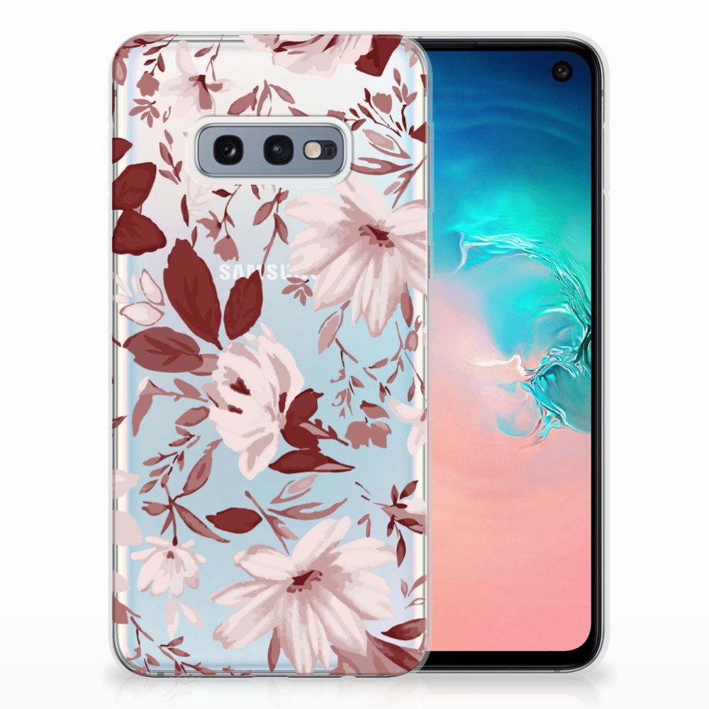 Hoesje maken Samsung Galaxy S10e Watercolor Flowers