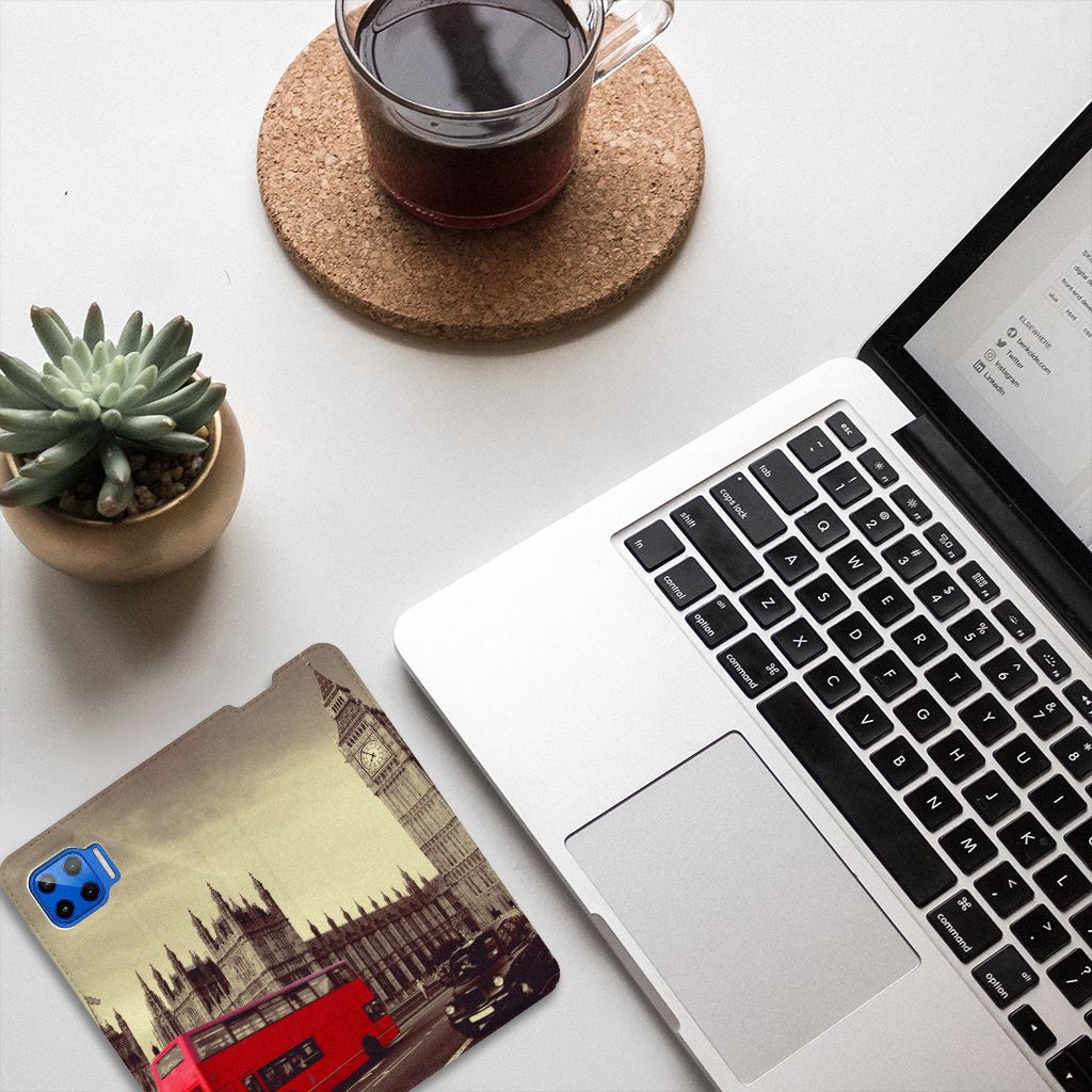 Motorola Moto G 5G Plus Book Cover Londen - B2C Telecom