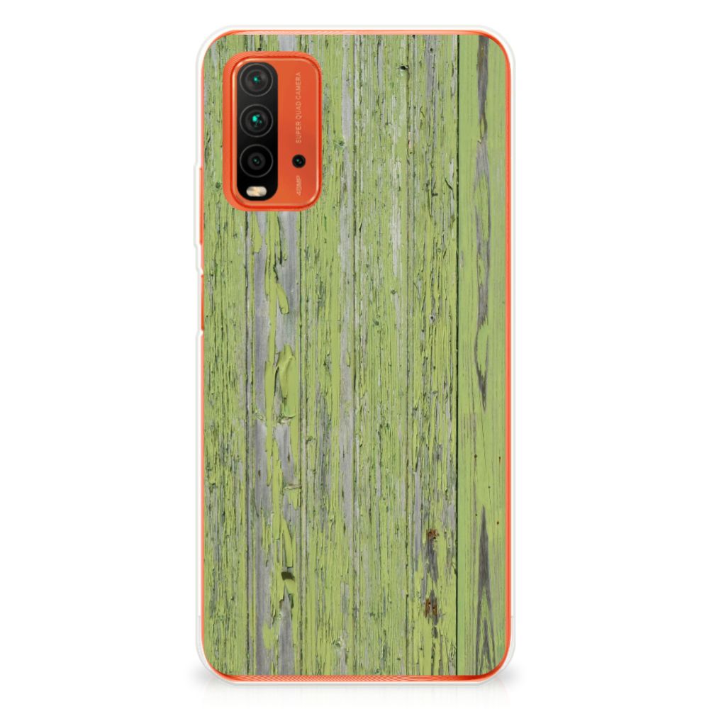 Xiaomi Poco M3 Bumper Hoesje Green Wood