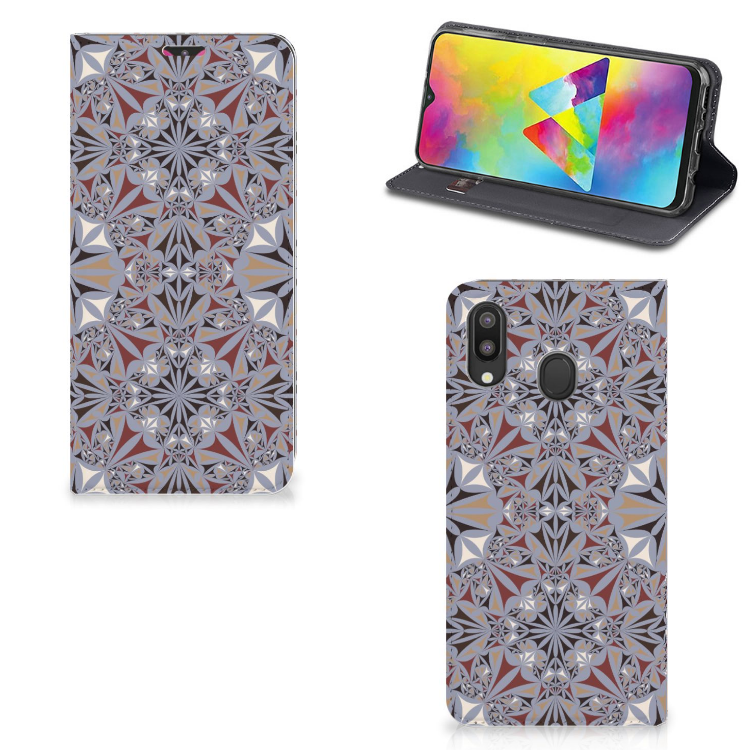 Samsung Galaxy M20 Standcase Flower Tiles