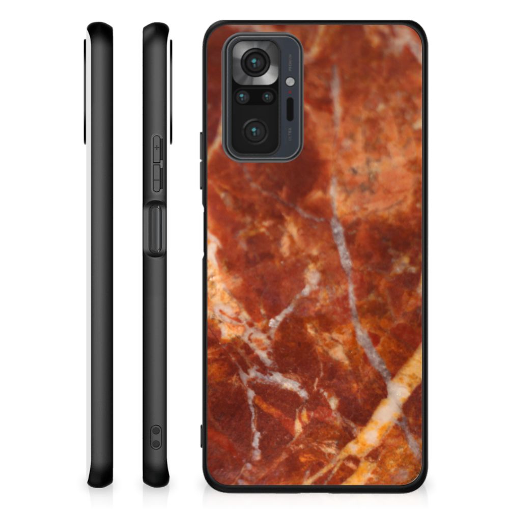 Xiaomi Redmi Note 10 Pro Marmeren Print Telefoonhoesje Marmer Bruin B2C Telecom