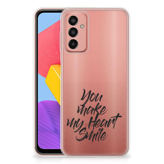 Samsung Galaxy M13 | M23 Siliconen hoesje met naam Heart Smile