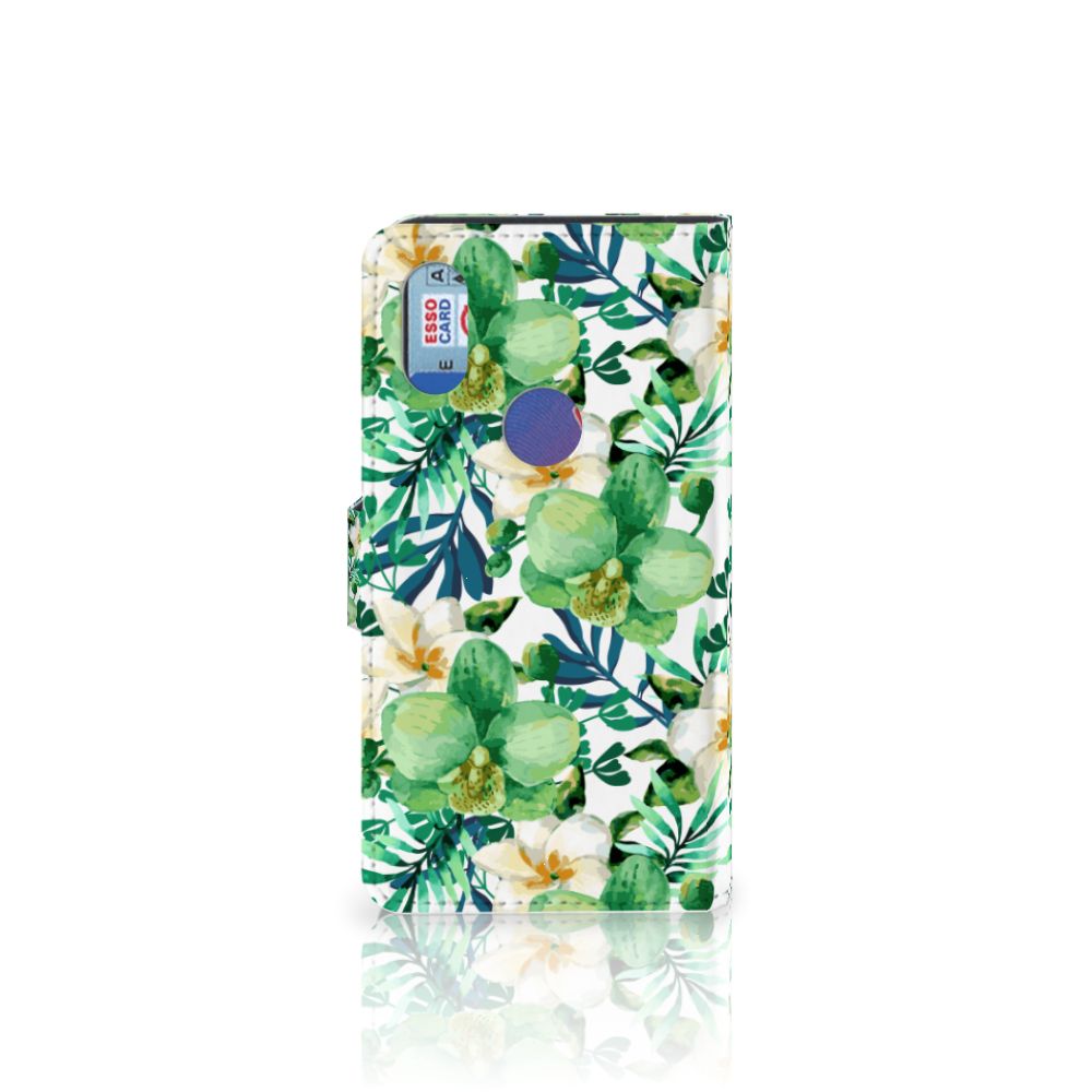 Xiaomi Mi Mix 2s Hoesje Orchidee Groen