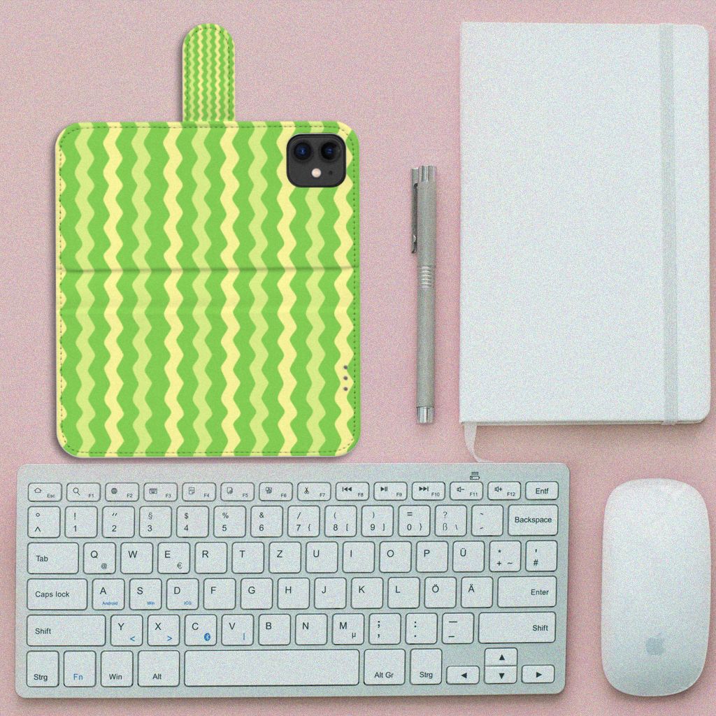 Apple iPhone 11 Telefoon Hoesje Waves Green