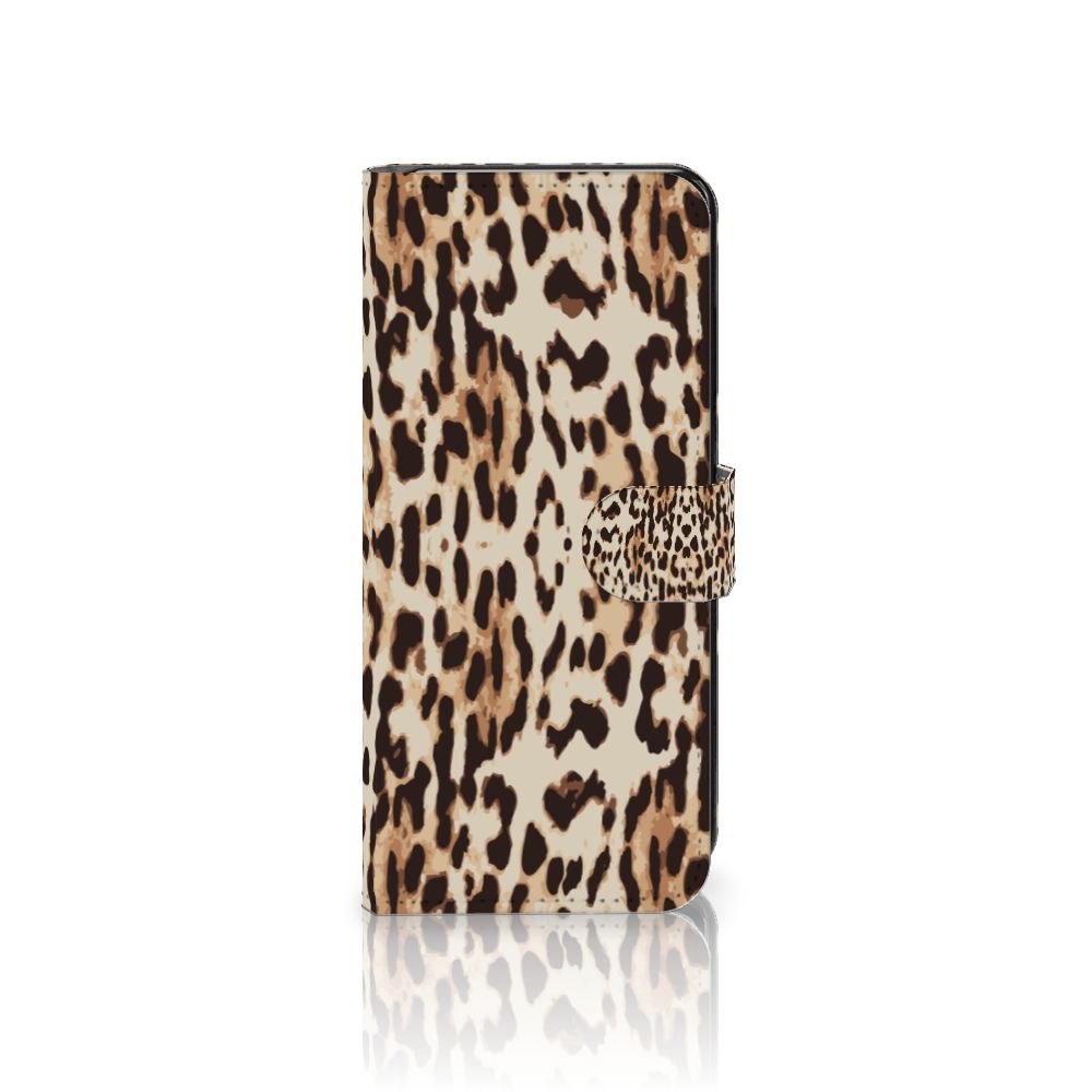 Motorola Moto G72 Telefoonhoesje met Pasjes Leopard