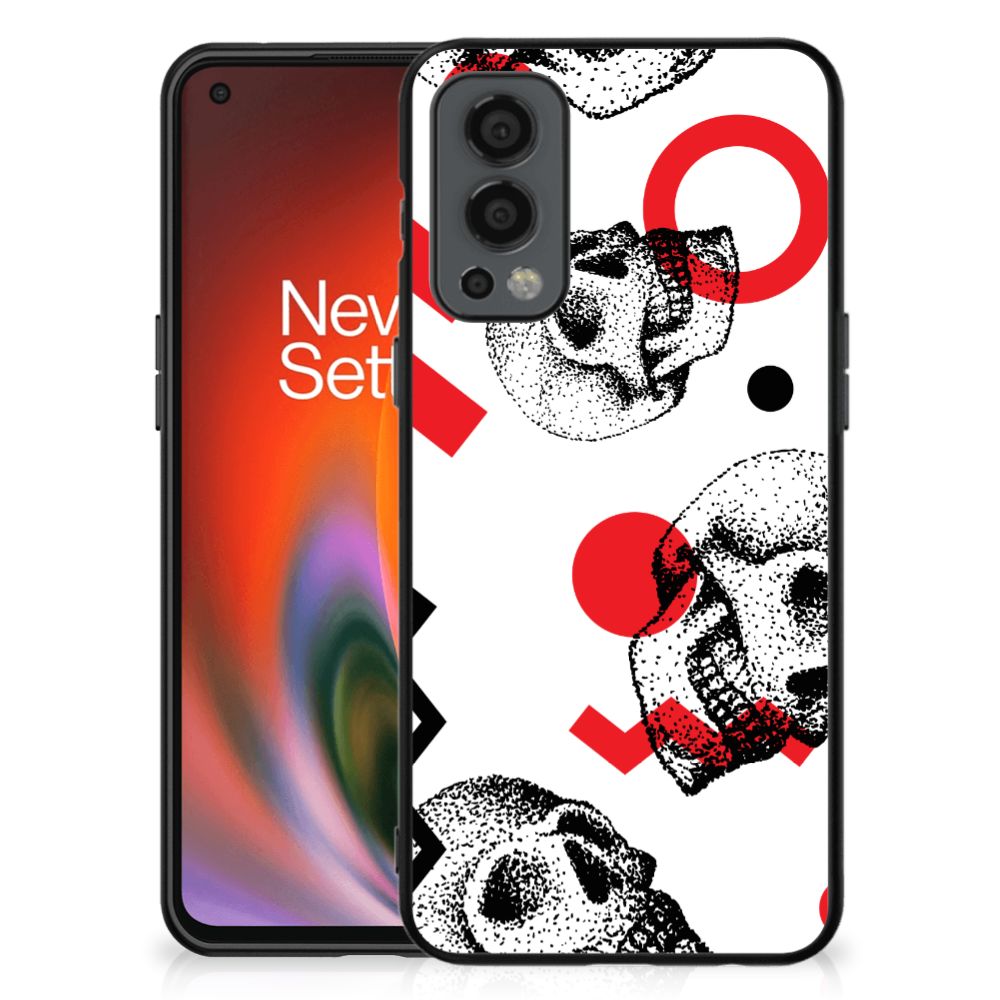 Telefoonhoesje OnePlus Nord 2 Skull Red