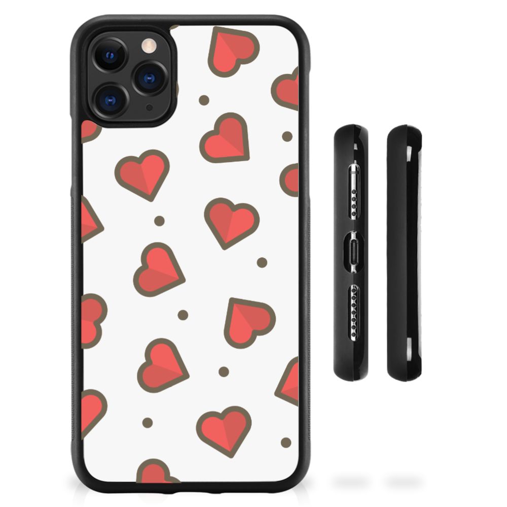 Apple iPhone 11 Pro Max Bumper Case Hearts B2C Telecom