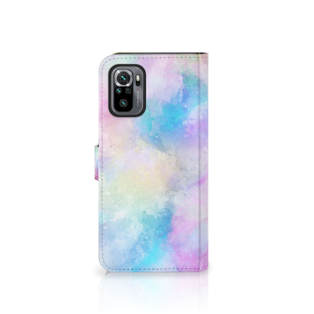 Hoesje Xiaomi Redmi Note 10S | 10 4G | Poco M5s Watercolor Light met pastelkleuren en unieke watercolor design.