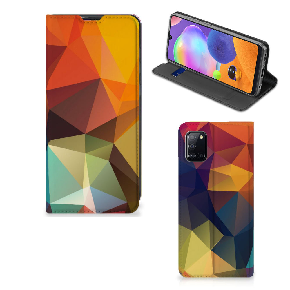 Samsung Galaxy A31 Stand Case Polygon Color