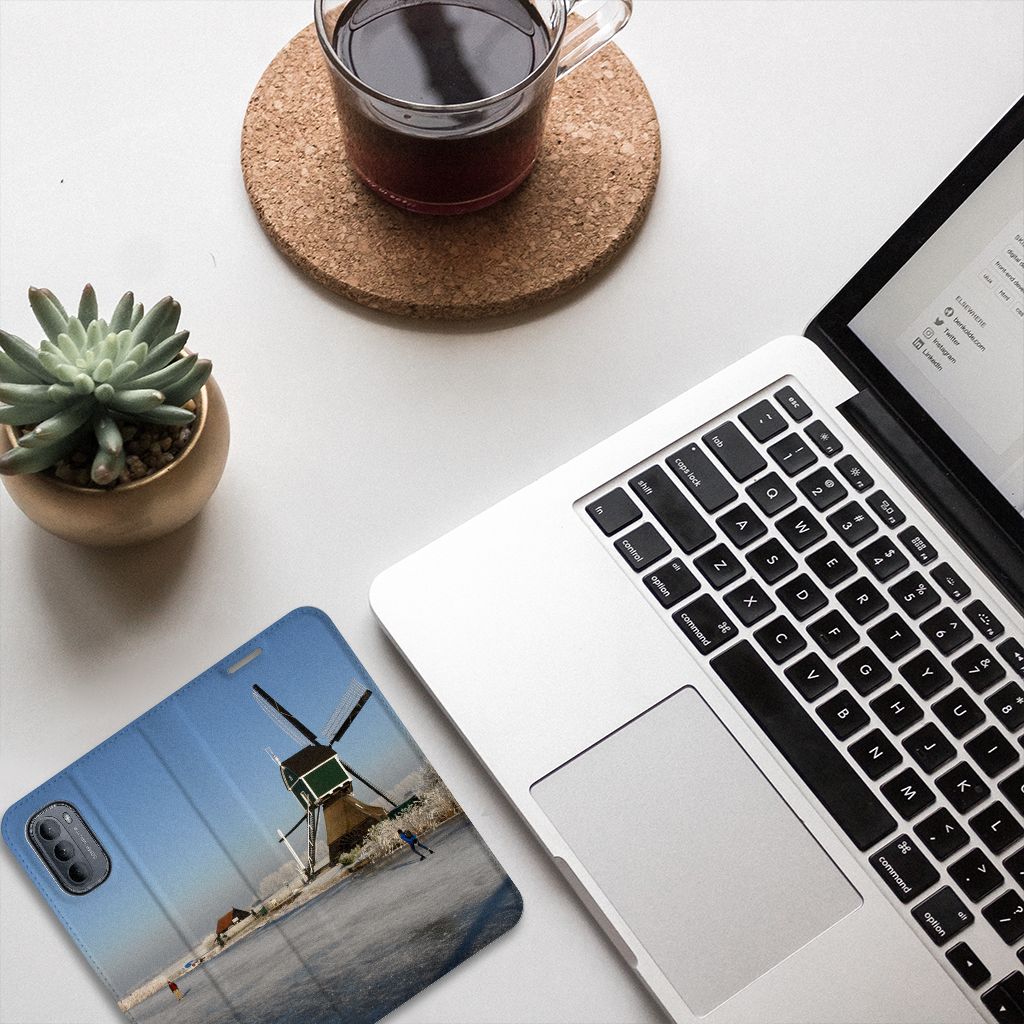 Motorola Moto G31 | G41 Book Cover Schaatsers - B2C Telecom