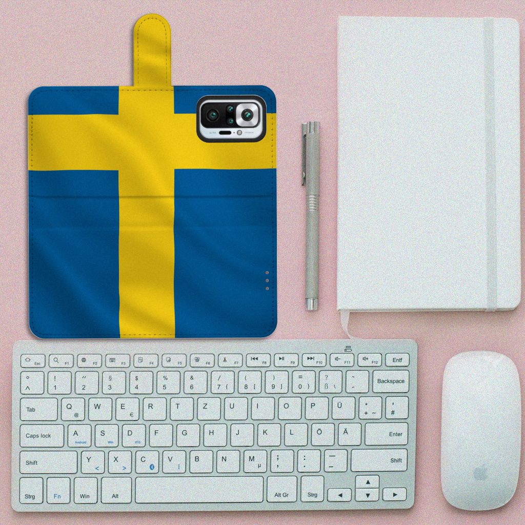 Xiaomi Redmi Note 10 Pro Bookstyle Case Zweden
