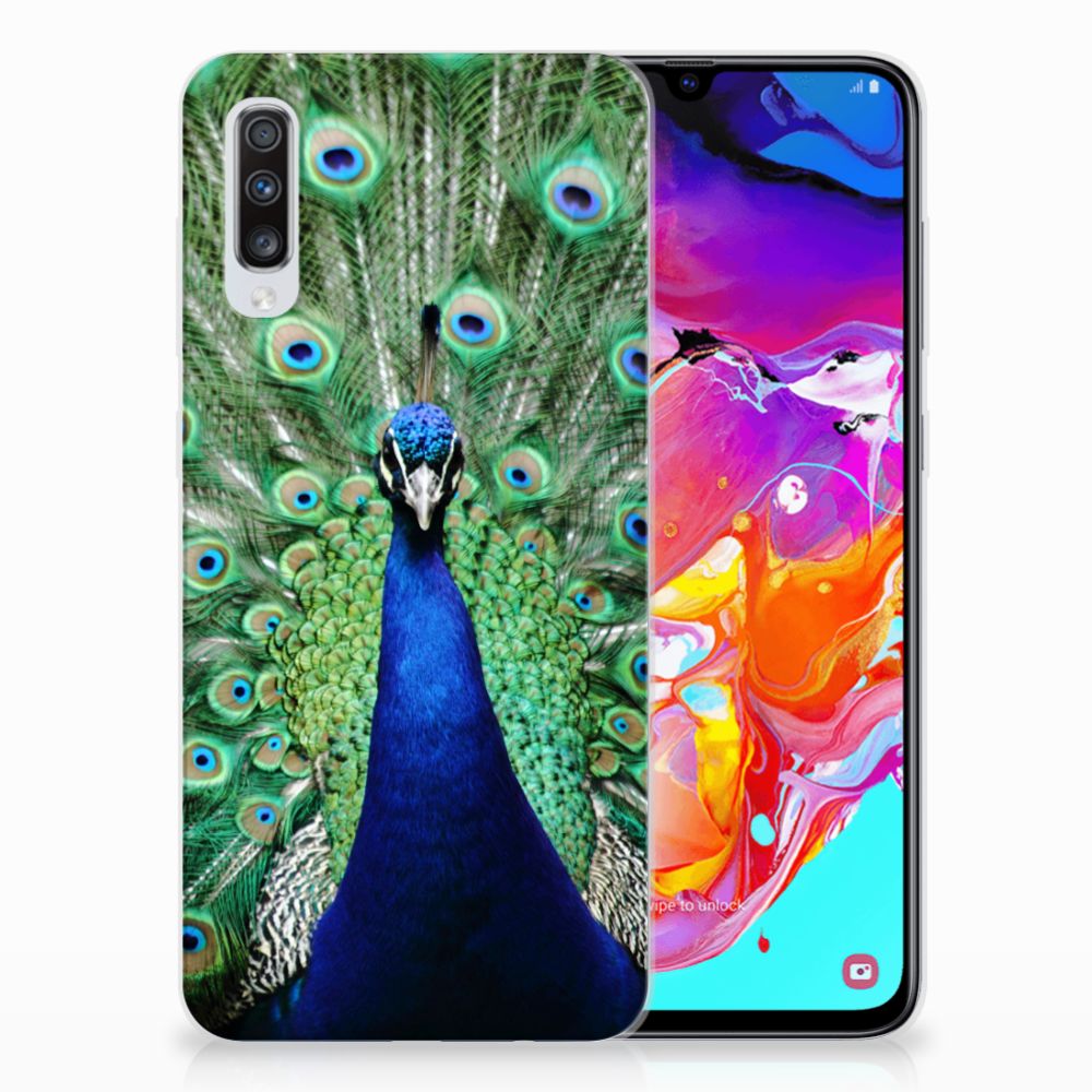 Samsung Galaxy A70 TPU Hoesje Pauw