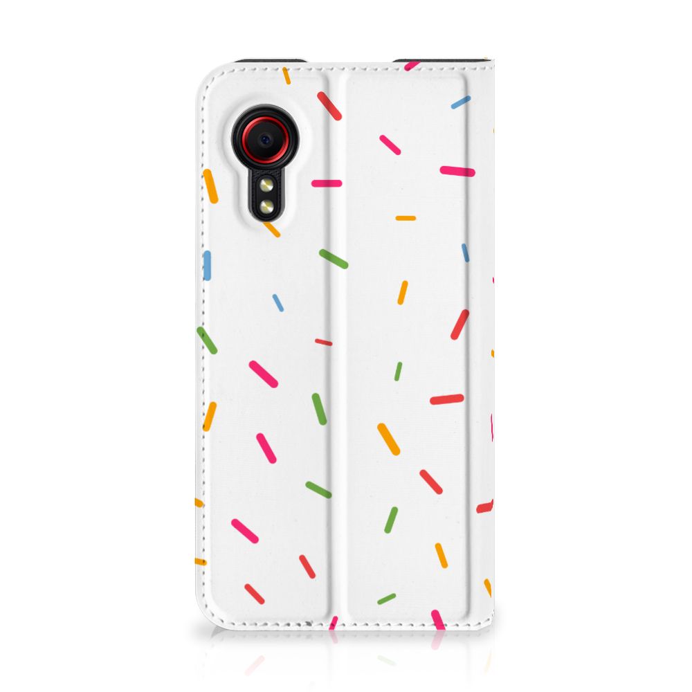 Samsung Galaxy Xcover 5 Flip Style Cover Donut Roze - B2C Telecom
