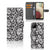 Samsung Galaxy A12 Hoesje Black Flowers