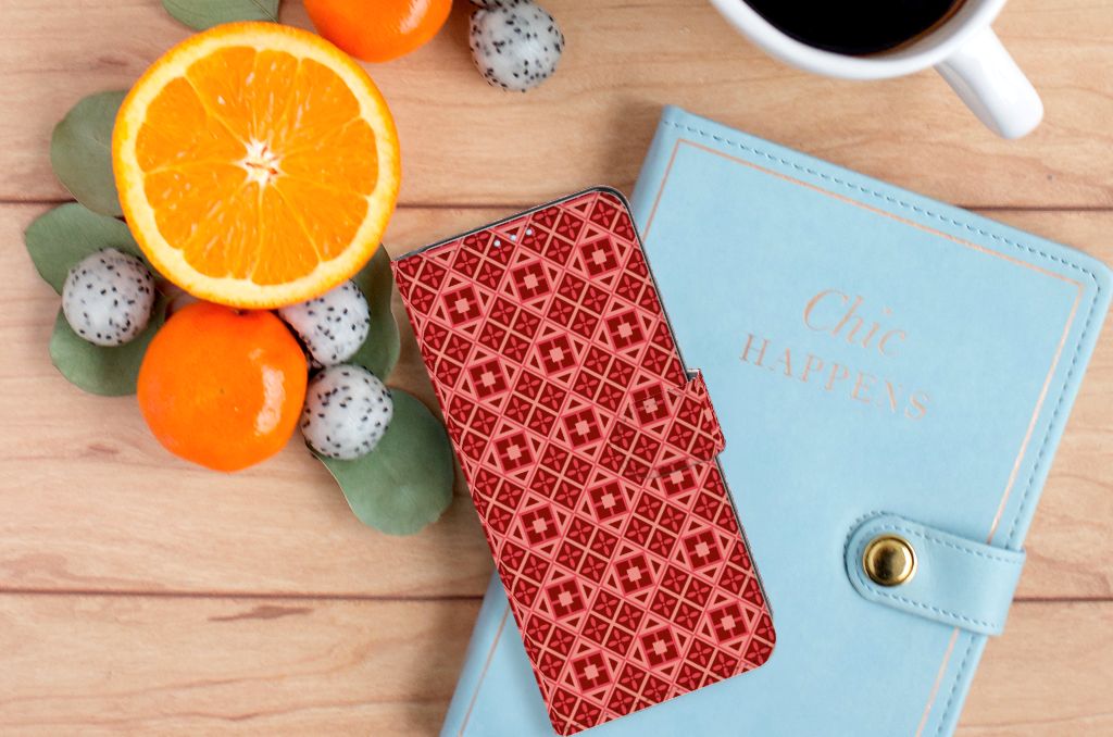 OPPO Reno 4 Pro 5G Telefoon Hoesje Batik Rood