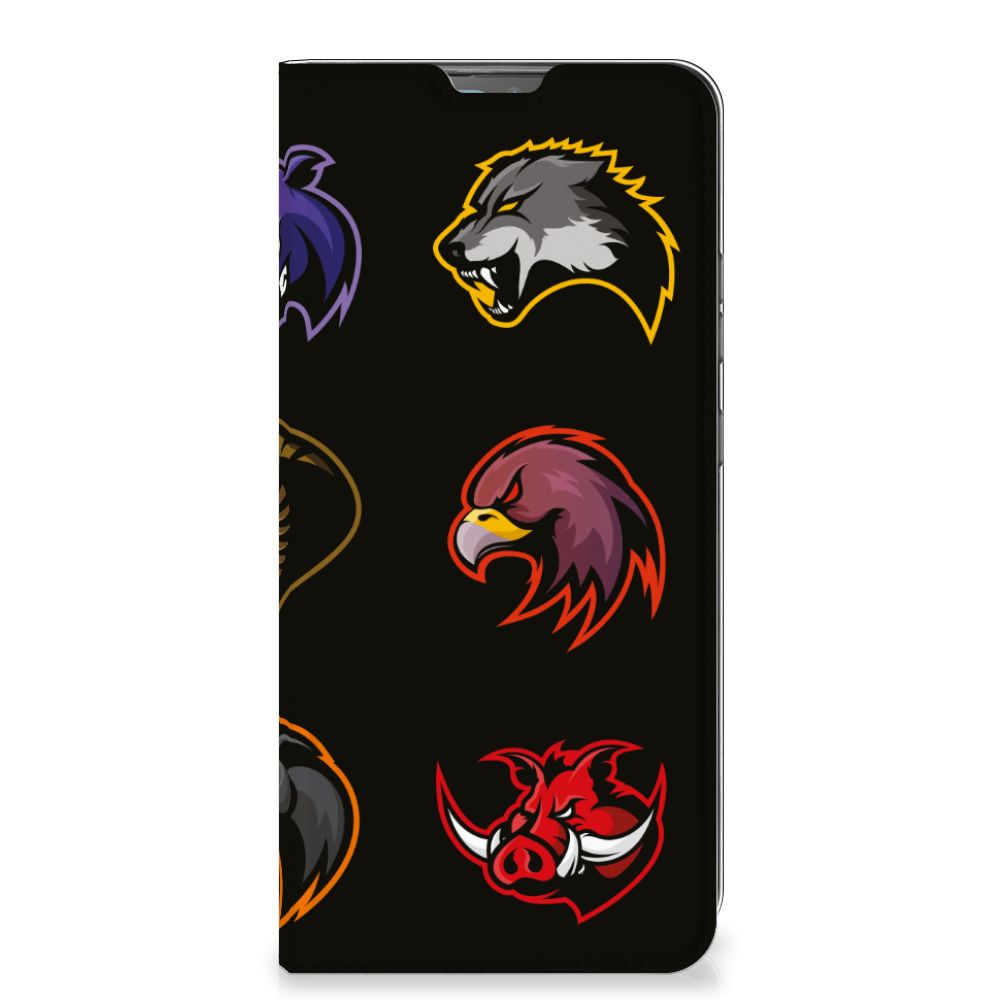 Nokia 2.4 Magnet Case Cartoon featuring colorful animal designs for a fun smartphone look.
