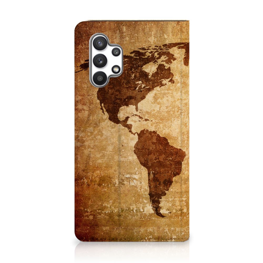 Samsung Galaxy A32 4G | A32 5G Enterprise Editie Book Cover Wereldkaart - B2C Telecom