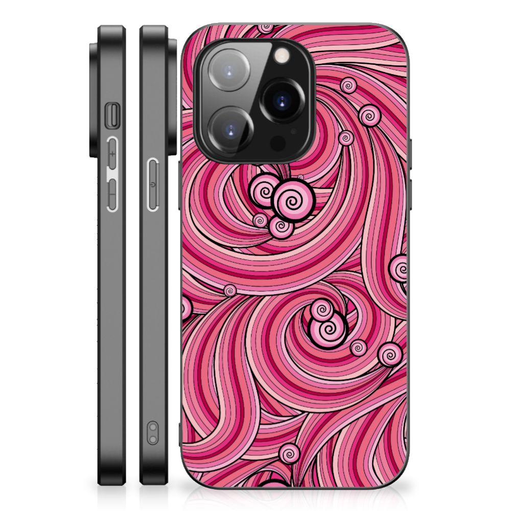 iPhone 14 Pro Leuk Telefoonhoesje Swirl Pink B2C Telecom